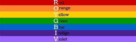 How To Remember The Colors Of The Rainbow Learning With