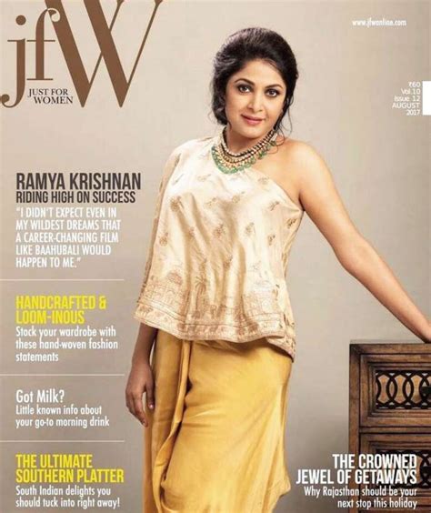 Baahubalis Sivagami Aka Ramya Krishnan Poses For A Magazine Cover Pic