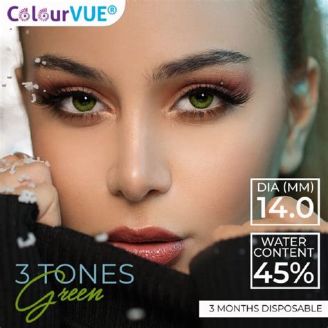 Colourvue 3 Tones Quarterly Disposable Coloured Contact Lenses