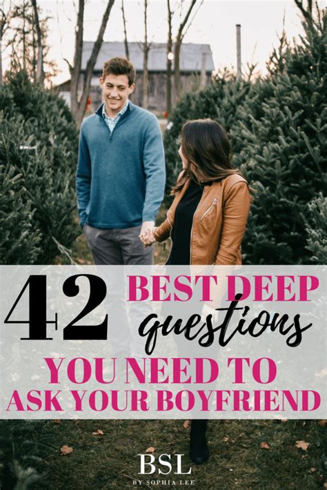 I've always been fond of the following question: 42 Best Deep Questions To Ask Your Significant Other - By ...