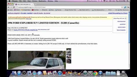 The quickly way to search all cars of craigslist. Craigslist Ventura County - Used Cars, Trucks and SUVS For ...