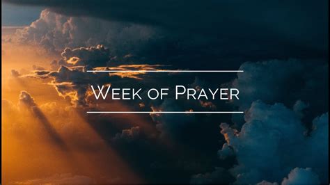 Week Of Prayer 2020 Day 1 Youtube