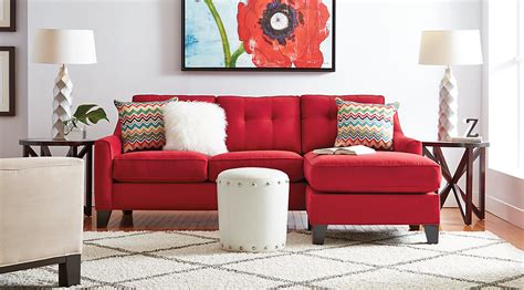 Red Gray And White Living Room Furniture And Decorating Ideas