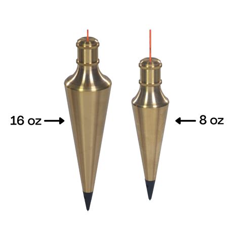 Buy Awf Pro Plumb Bob Kit Perfect For Construction Jobs And Diy 16 Oz And 8 Oz Solid Brass