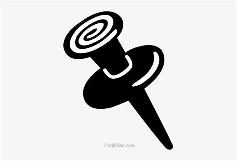 Push Pins Royalty Free Vector Clip Art Illustration Cartoon Pin