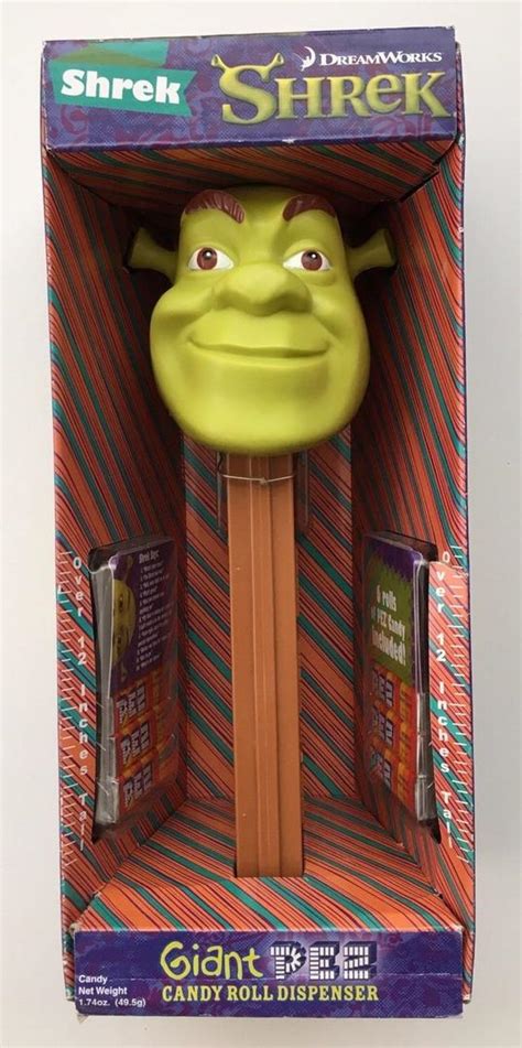 Dreamworks Giant Pez Shrek Candy Roll Dispenser Speaks 10 Phrases New