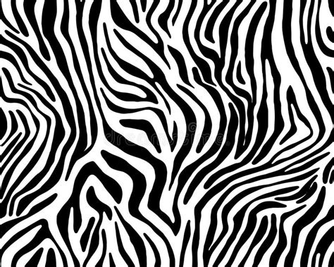 Full Seamless Zebra And Tiger Stripes Animal Skin Pattern Black And