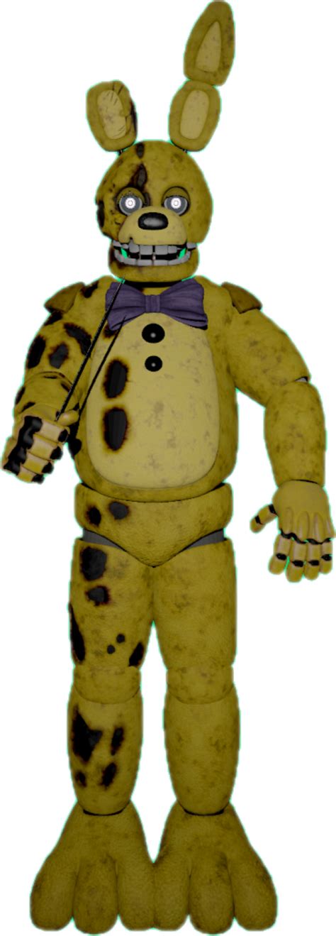 Sfm Fnaf The Movie Withered Springbonnie Full Body By Mauriciotoro2006