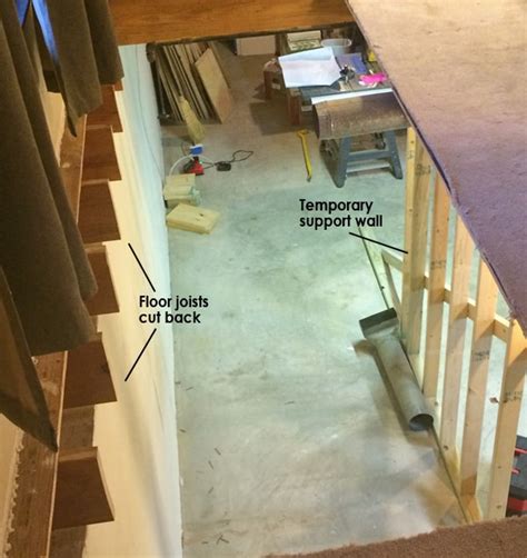 I couldn't adequately explain this in the title, but i need to lose two basement steps by creating a lowered platform at the top of the stairs. How to Move a Stairwell | Mosby Building Arts | Right Bath | Exteriors by Mosby