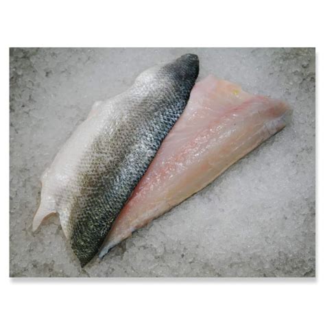 Bass Fillets Sea 2 X 90 140g Pack Frozen Pure Seafood