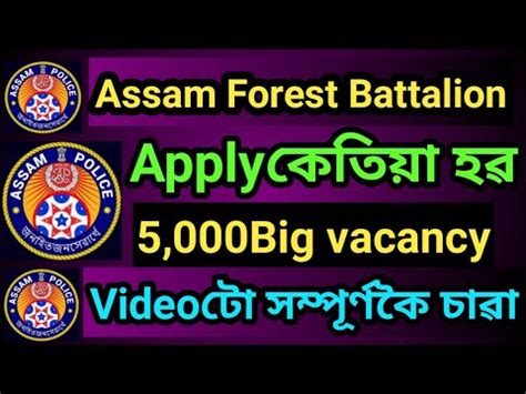 Assam Forest Battalion New Post Big Vacancy New Apdate New