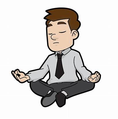 Cartoon Meditating Svg Meditate Spiritual Management Yourself