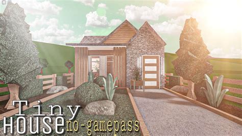 Roblox Bloxburg Tiny House No Gamepass 15k House Build Youtube