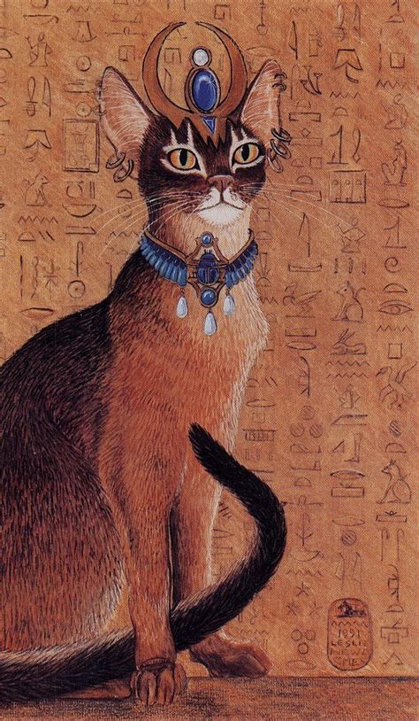 Egyptian Cat Painting