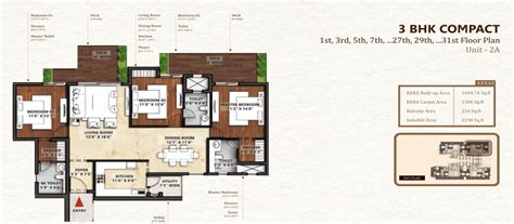 Apex Drio Floor Plan 3 And 4bhk Flats Indirapuram Ghaziabad