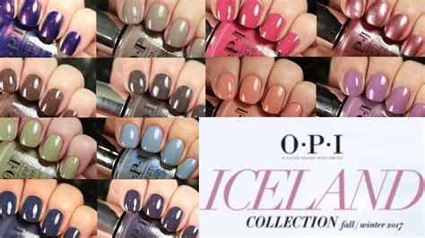 Opi Iceland Collection Live Application Dupes Youtube