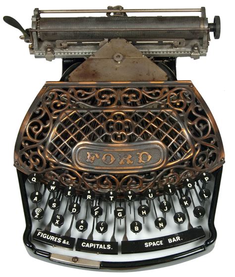 Ford Typewriter 1895 The Martin Howard Collection Rtypewriters