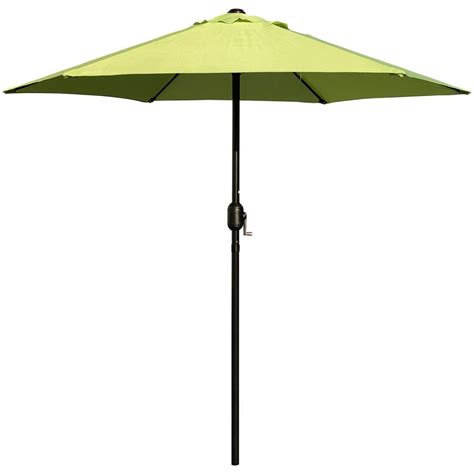 Maypex 75 Ft Steel Crank Market Patio Umbrella In Lime Green 300001 G
