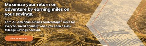 Bask Bank Earn 25x American Miles Per Dollar Deposited Up To 20k