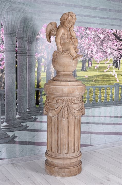 Angel Figure Decorative Cupid Antique Garden Statue Sculpture