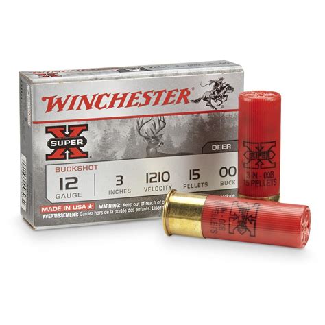 Winchester Super X Buckshot With Buffered Shot 12 Gauge Xb12300 3 Mag