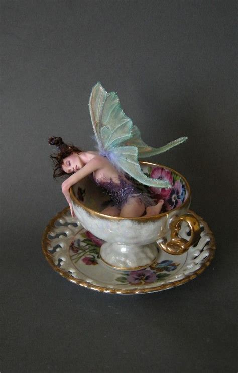 Teacup Fairy 1 Fairy Art Dolls Fairy Art Fairy Figurines