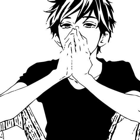 Sad Anime Boy Crying Drawing