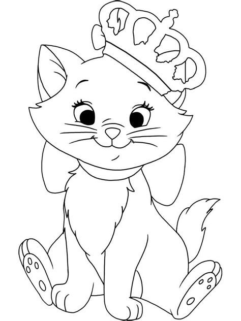 Coloring Pages Kitty Queen Print Free