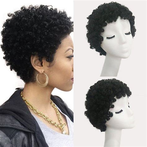 28 Off Short Curly Human Real Hair Wig Rosegal