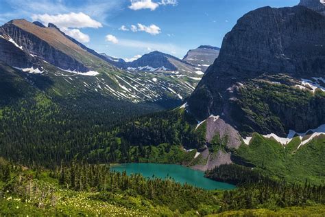 Glacier National Park Montana In The Middle Of Summer Oc 1500x1000
