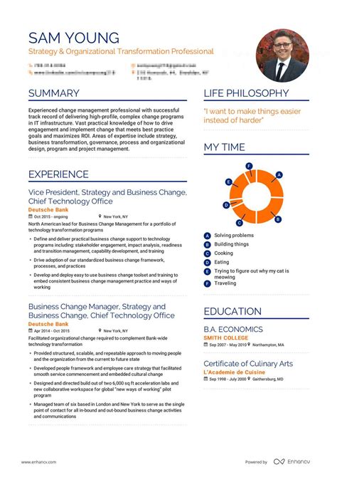 The best way to write a resume is to tailor it professionally once all your data is ready. Real Career Change Resume Example | Enhancv