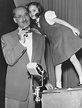 Groucho Marx with his daughter, Melinda, in the studio of You Bet Your ...