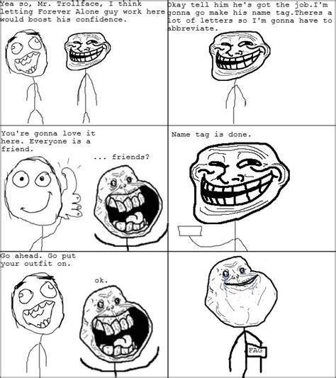 Troll Face Forever Alone