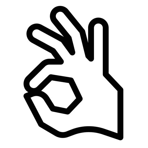 Ok Hand Symbol Png Png Image Collection