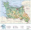 Large Normandy Maps for Free Download and Print | High-Resolution and ...