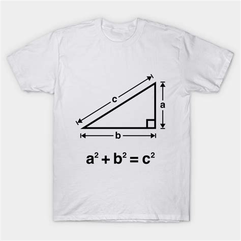 Pythagorean Theorem Mathematics Black School T Shirt Teepublic