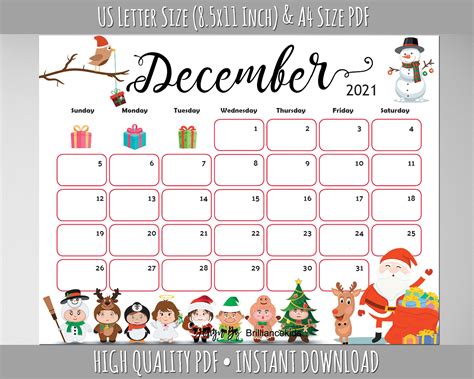 Printable Christmas Calendar 2021 Printable Word Searches