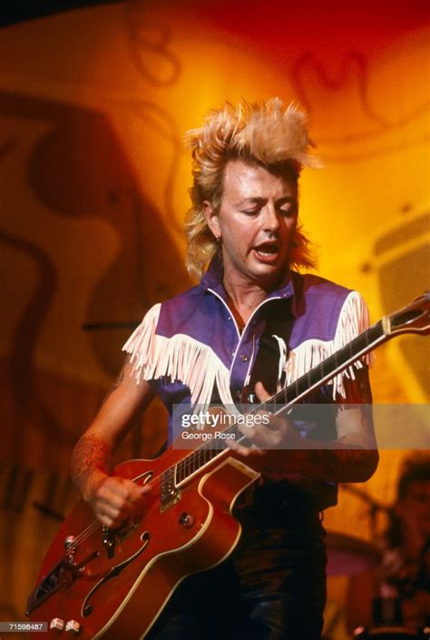Lead Singer Of The Rock Group Stray Cats Brian Setzer Performs