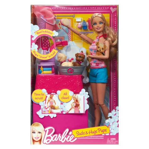 Barbie Suds And Hugs Pups Playset Barbie Barbie Bodega Aurrera En Línea