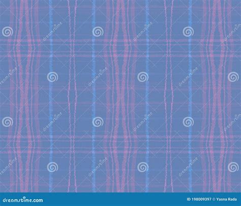 Blue Pastel Check Seamless Picnic Fabric Stock Illustration