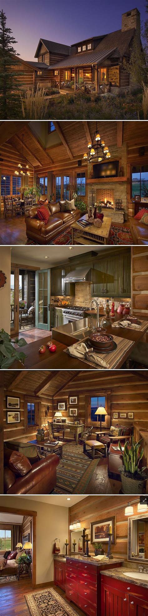Pin By Autumn Jacunski On Home In The Mountains Log Cabins Wood