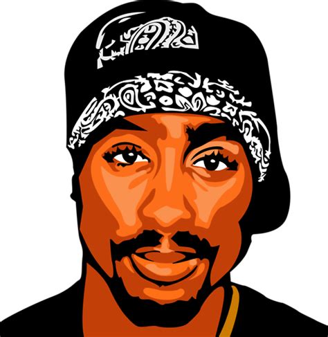 Black And White Tupac Png