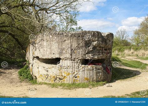 Bunker Pillbox Great World War 1 Flanders Belgium Royalty Free Stock