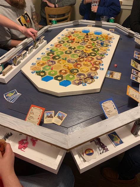 New Catan Table For 10 Players Combined 2 Games 2 Extensions Catan