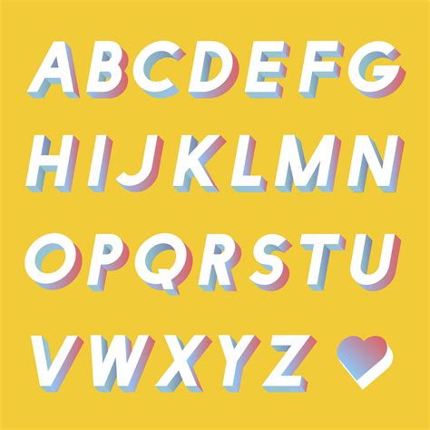 Beautiful Letters Alphabet Set Part 2 Vector Illustra