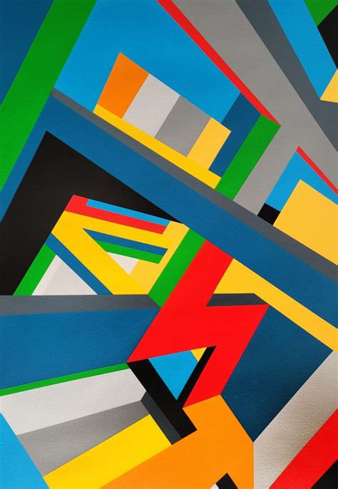 Geometric Abstraction Untitled Composition 57 Bryce Hudson Bryce