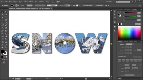 How To Fill Text With Several Different Photos In Adobe Illustrator My Xxx Hot Girl