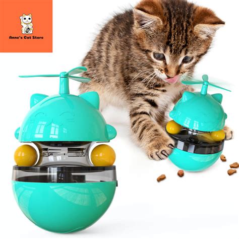 Cat Food Dispenser Treat Toy Interactive Cat Tumbler Toy Etsy