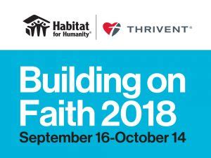 Your purchase supports our vision of a world where everyone has a decent place to live. Thrivent Building on Faith Month - Habitat for Humanity in Monmouth County