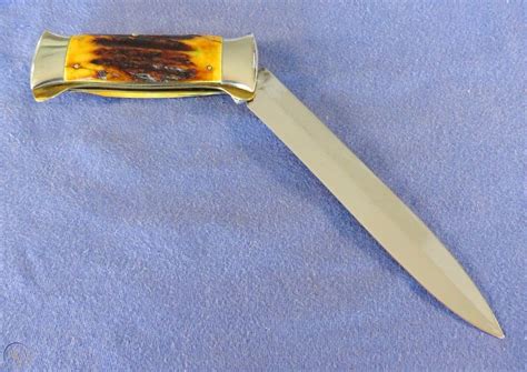 Vintage Case Tested Xx Stag Folding Bowie Knife 551 Original Sheath
